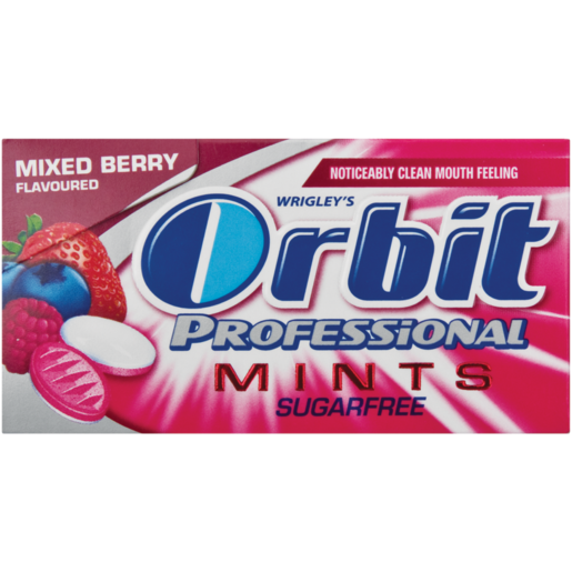 Orbit Professional Mixed Berry Flavoured Sugar Free Mints 18 Pack
