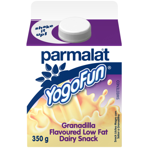 Parmalat YogoFun Granadilla Flavoured Yoghurt Drink Carton 350g
