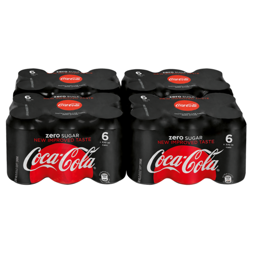 Coca-Cola Zero Soft Drink 24 x 330ml