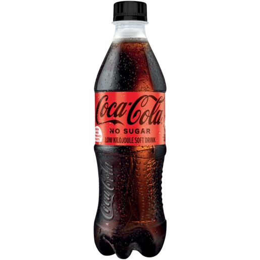 Coca-Cola No Sugar Soft Drink Bottle 500ml