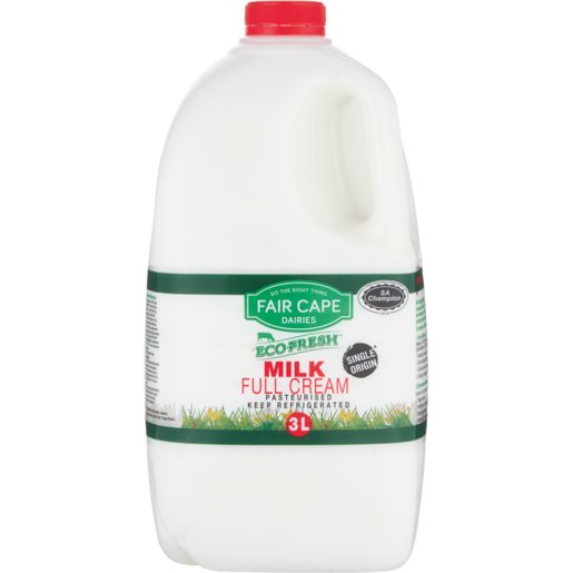 Fair Cape Dairies Ecofresh Full Cream Milk 3L