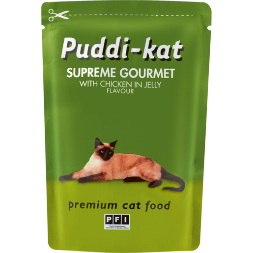 Puddi-kat Chicken Flavoured Cat Food Sachet 85g