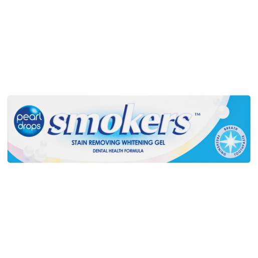 Pearl Drops Smokers Stain Removing Whitening Gel Toothpaste 50ml