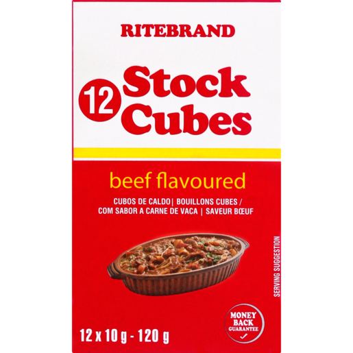 Ritebrand Beef Flavoured Stock Cubes 12 x 10g