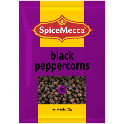 Spice Mecca Black Peppercorns 25g
