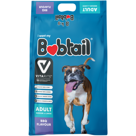 Bobtail BBQ Grill Flavoured Medium/Large Dog Food 8kg
