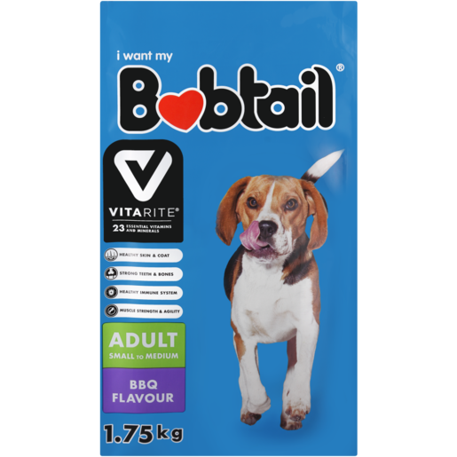 Bobtail BBQ Flavoured Small Adult Dog Food 1.75kg
