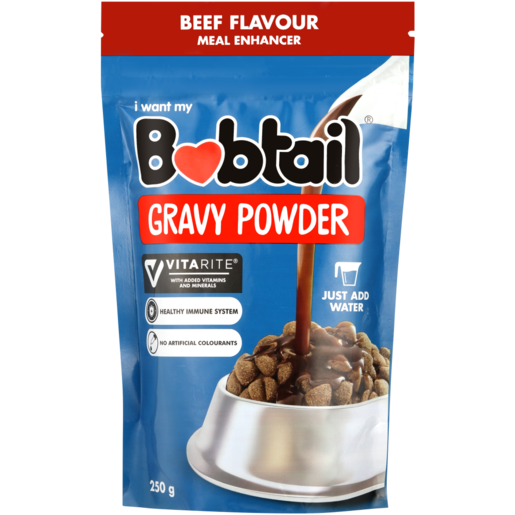 Bobtail Beef Flavoured Dog Gravy Powder 250g