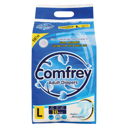 Comfrey Large Adult Diapers 10 Pack