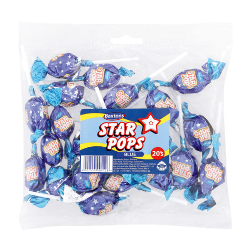 Baxtons Blue Star Pops 20 Pack