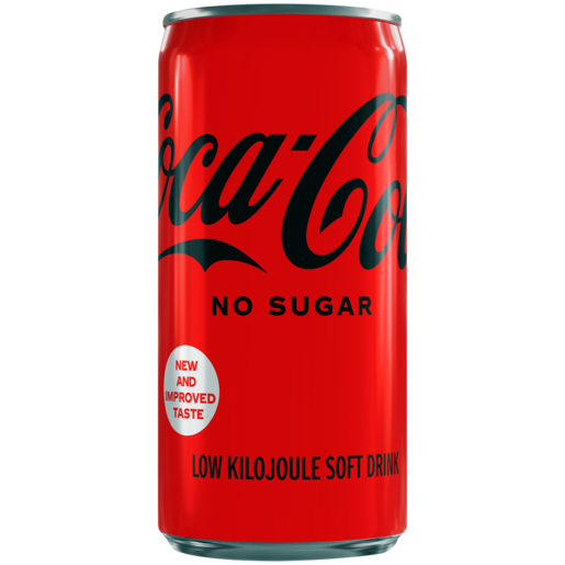 Coca-Cola Zero No Sugar Soft Drink Can 200ml