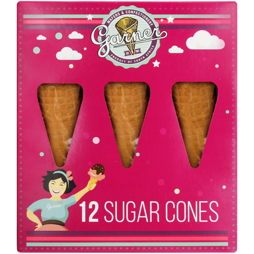 Garner Sugar Cones 12 Pack
