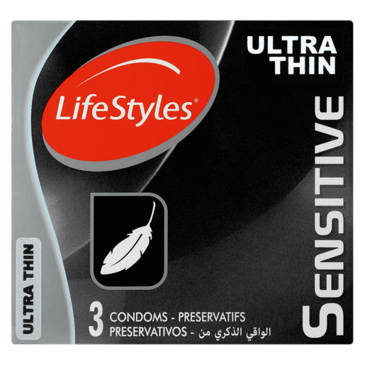 LifeStyles Sensitive Ultra Thin Condoms 3 Pack