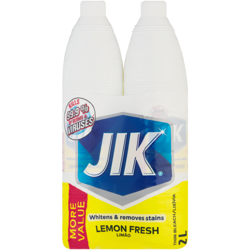 Jik Lemon Fresh Bleach Value Pack 2 x 1L