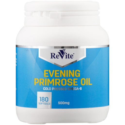 Revite Cold Pressed Omega-6 Primrose Oil Supplements 180 Pack