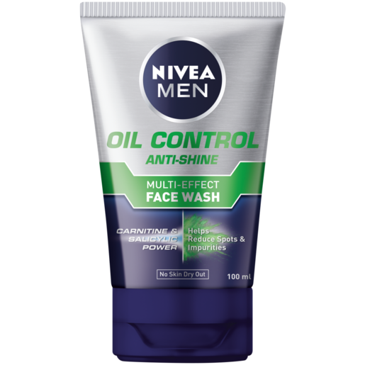 NIVEA MEN Oil Control Anti-Shine Multi-Effect Face Wash Tube 100ml