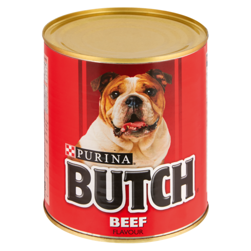 Butch Beef Flavoured Dog Food Can 820g