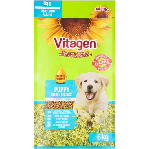 Vitagen Puppy Size Chunks Dog Food 6kg