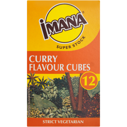 Imana Super Stock Curry Flavoured Cubes 12 Pack