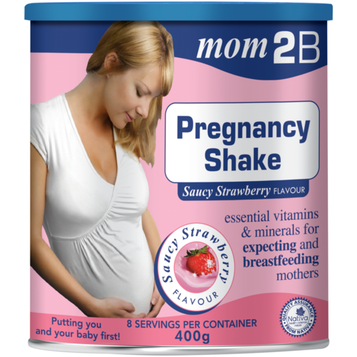 Mom2B Saucy Strawberry Flavour Pregnancy Shake 400g 