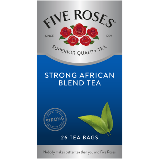 Five Roses Strong African Blend Teabags 26 Pack