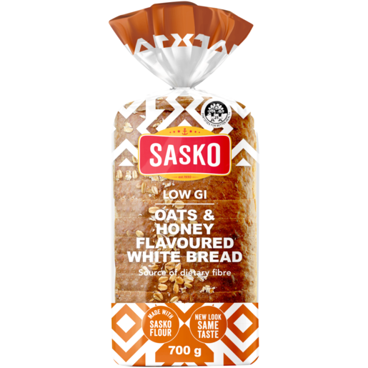 SASKO Low G.I Dumpy Oats & Honey Flavoured White Bread 700g