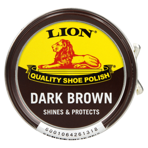 Lion Dark Brown Shoe Polish 50ml