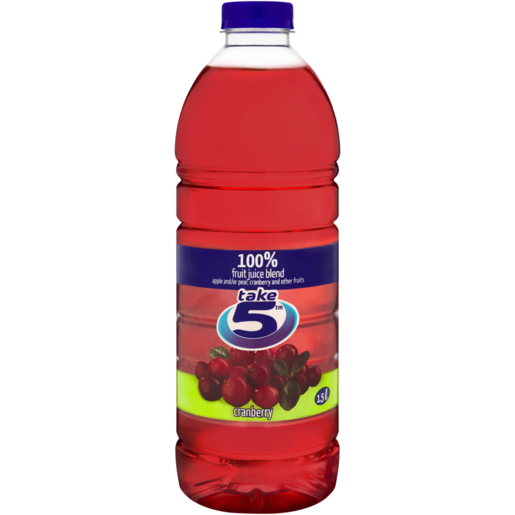 Take 5 Cranberry 100% Fruit Juice Blend 1.5L