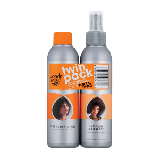 Wonda Wave Curl Activator Gel & Extra Dry Hairspray 2 Pack