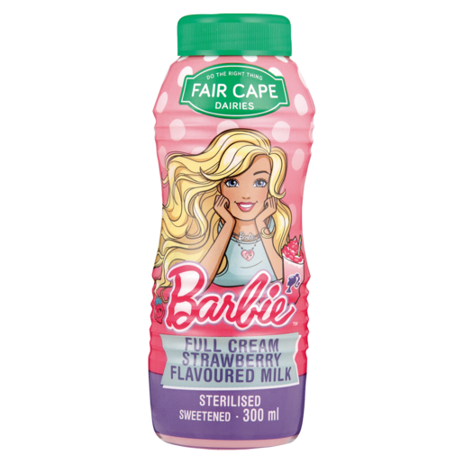 Fair Cape Dairies Barbie Full Cream Strawberry Flavoured Milk 300ml