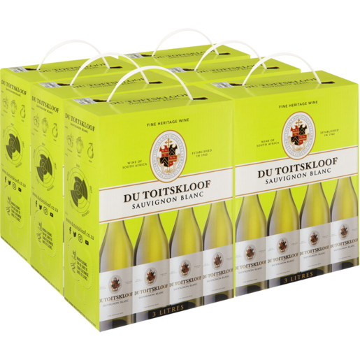 Du Toitskloof Sauvignon Blanc White Wine Boxes 4 x 3L