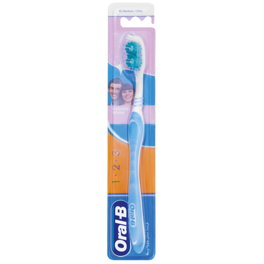 Oral-B Medium Delicate White Toothbrush
