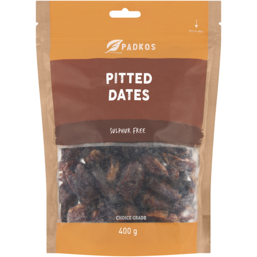 Padkos Pitted Dates Contains No Pips 400g