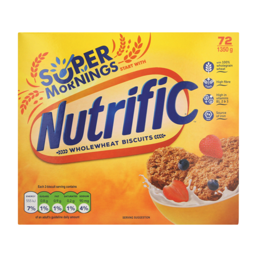 Nutrific Wholewheat Biscuit Cereal 1.35kg