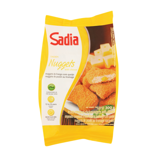 Sadia Frozen Chicken Nuggets With Cheese 300g