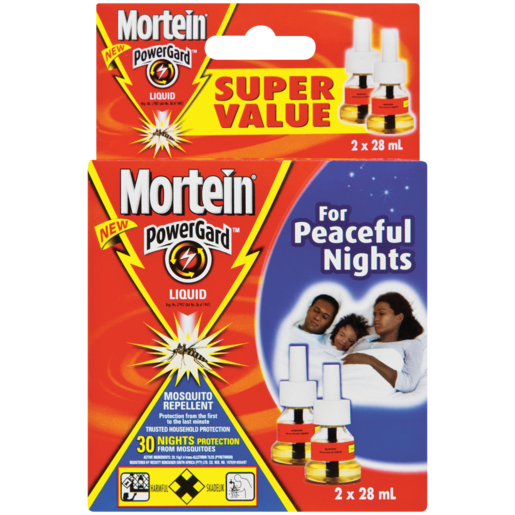 Mortein Night PowerGard Liquid Mosquito Repellent 2 x 28ml