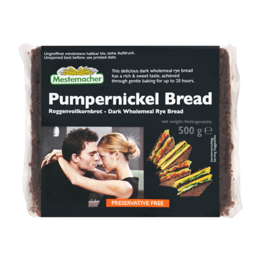 Mestemacher Pumpernickel Dark Wholemeal Rye Bread 500g