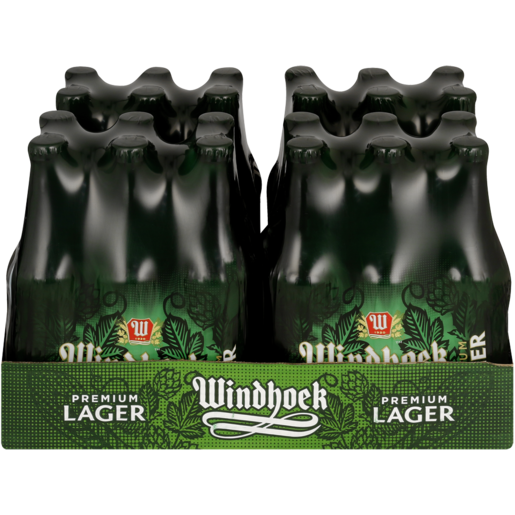 Windhoek Premium Lager Beer Bottles 24 x 330ml