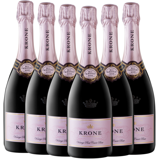 Krone Vintage Cuvée Brut Sparkling Rosé Wine Bottles 6 x 750ml