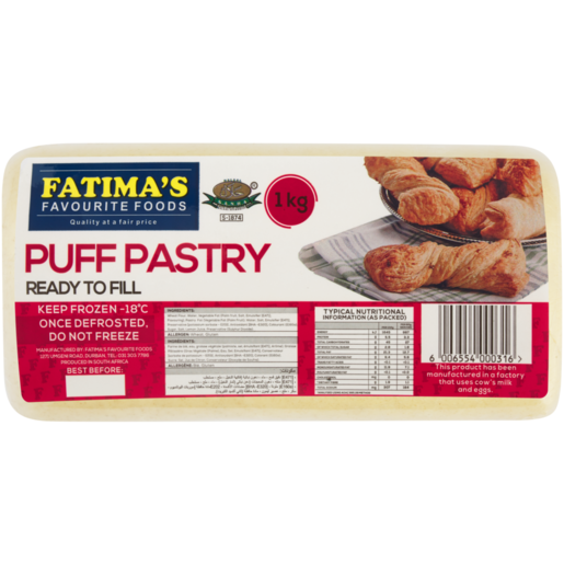 Fatima's Favourite Foods Puff Pastry 1kg