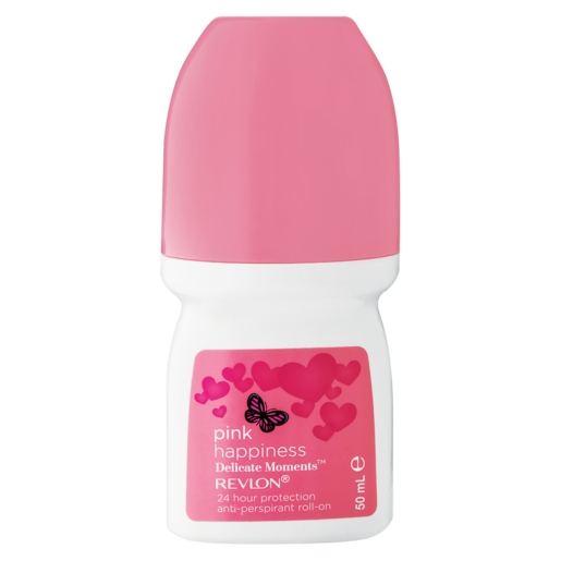 Revlon Pink Happiness Delicate Moments Ladies Anti-Perspirant Roll-On 50ml