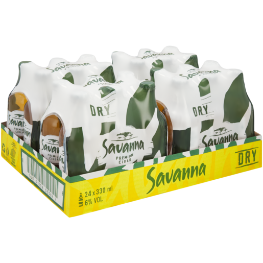 Savanna Dry Premium Cider Bottles 24 x 330ml