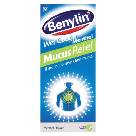 Benylin Mucus Relief Menthol Cough Syrup 50ml