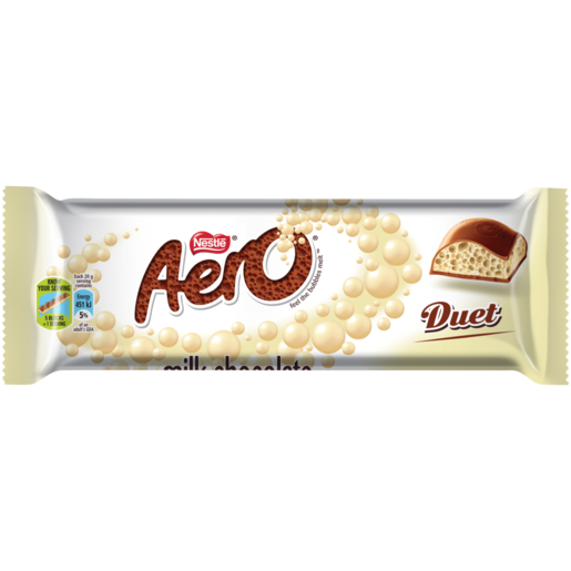 Aero Duet White & Milk Chocolate 40g
