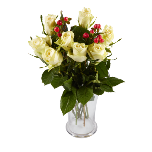 White Roses Bouquet (Vase Not Included)