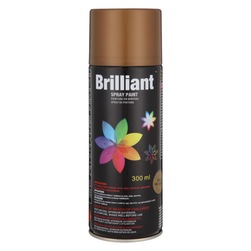 Brilliant Gold Spray Paint Can 300ml