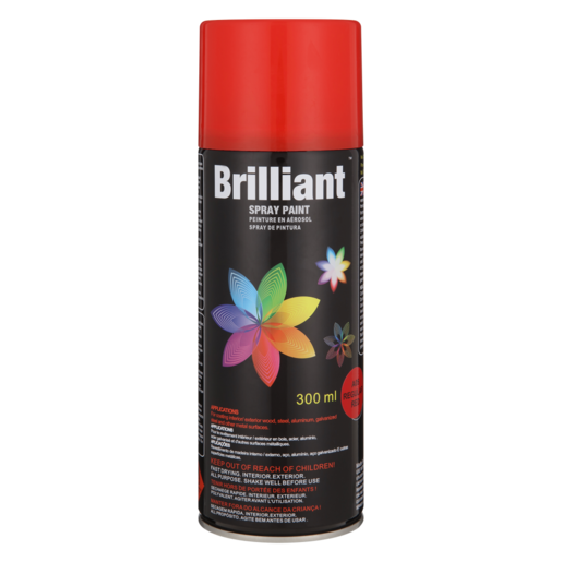 Brilliant Regular Red Spray Paint Can 300ml
