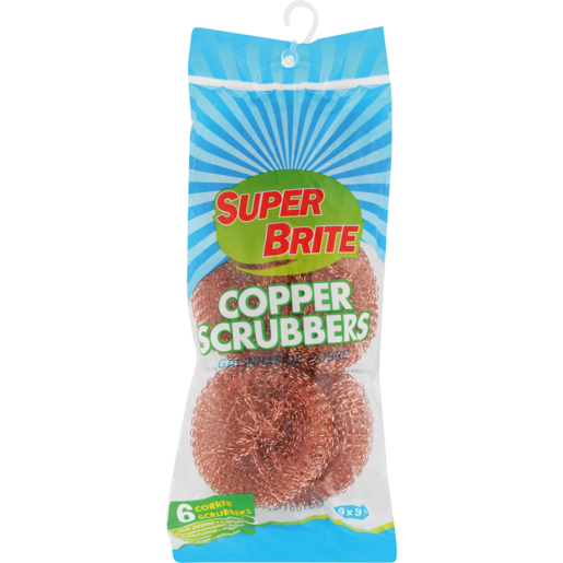 Super Brite Copper Scrubbers 6 Pack