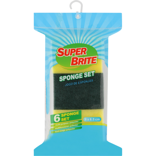 Super Brite Sponge Set 6 Pack