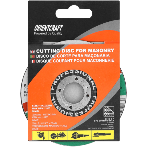 Orientcraft Masonry Cutting Disc 115mm